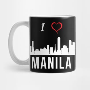 I love Manila Skyline Filipino Culture Philippines Mug